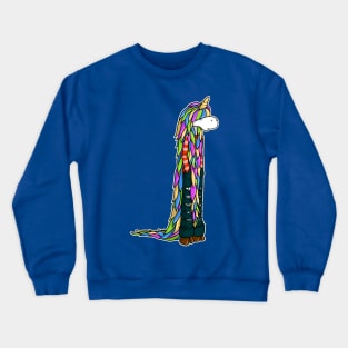 Long mane unicorn Crewneck Sweatshirt